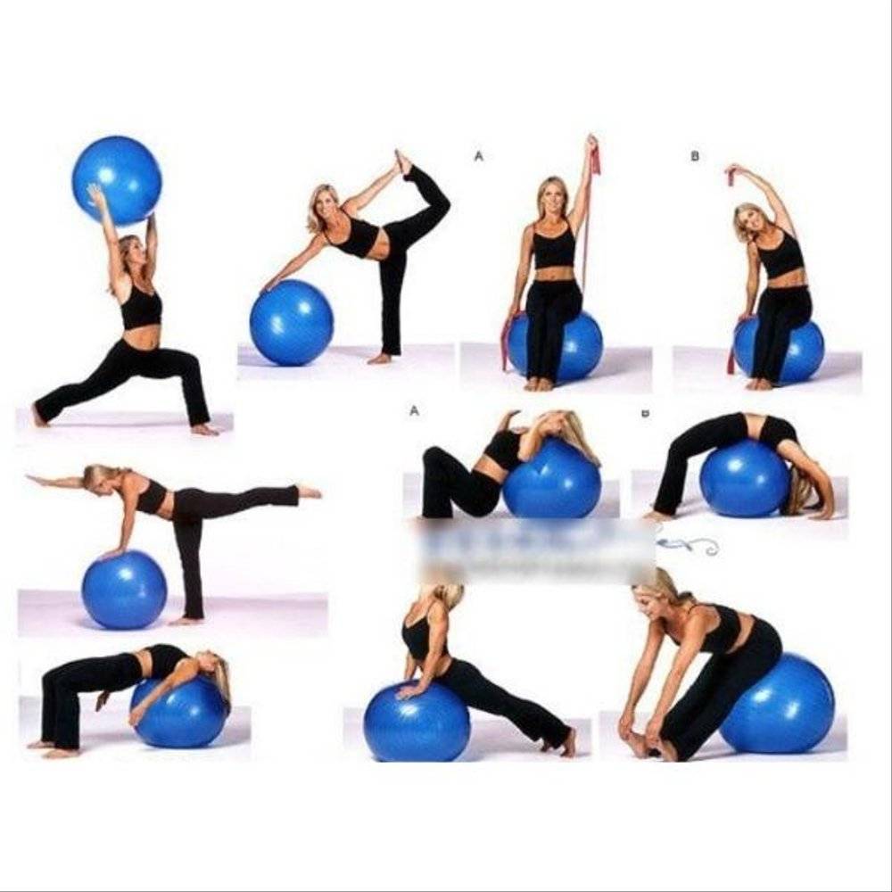 Упражнения с гимнастическим мячом. упражнения с фитболом: лучшие комплексы для похудения