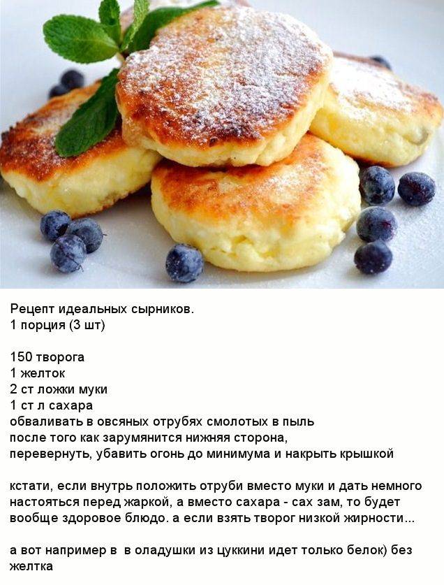 Сырники диетические из творога - рецепты с фото пошагово