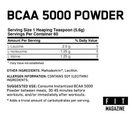 Обзор bcaa 5000 в порошке (powder) от компании optimum nutrition. изучаем состав и инструкцию по применению, а также отрицательные и положительные отзывы потребителей