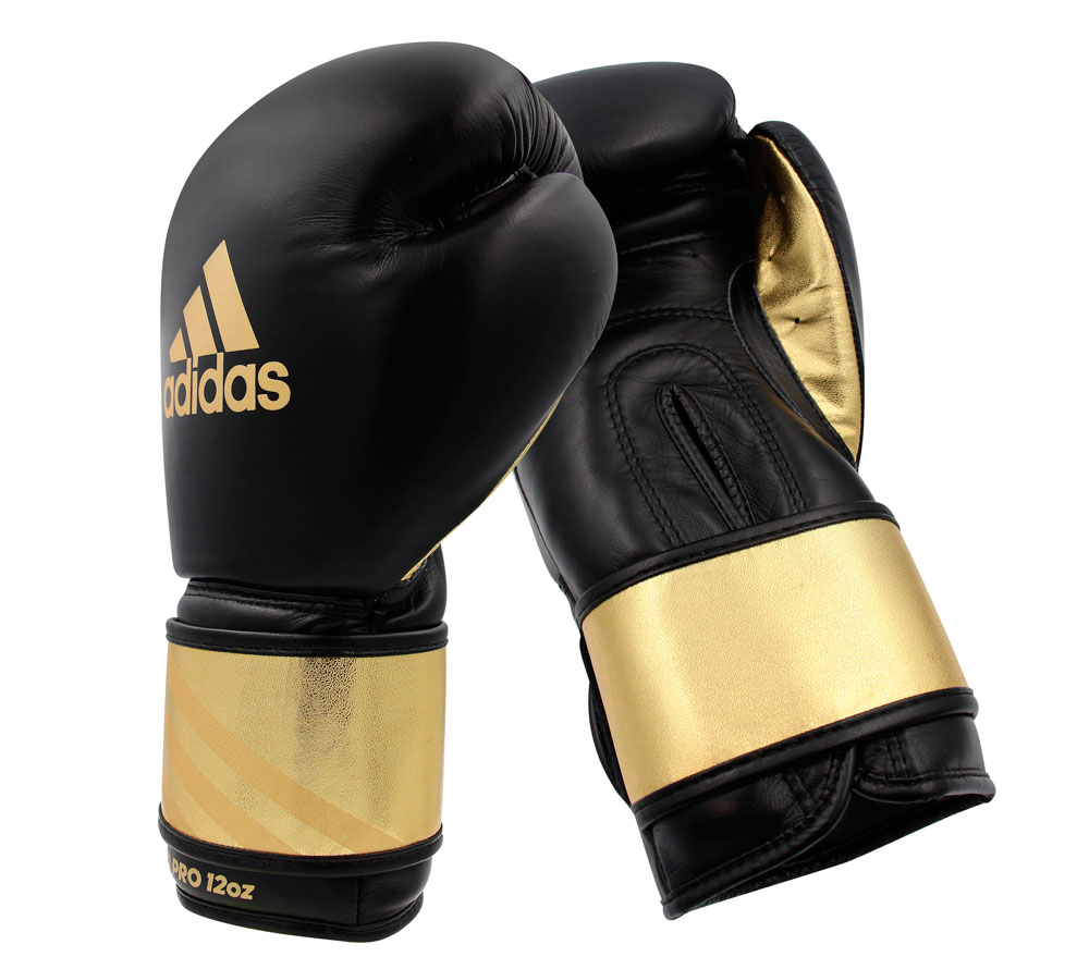 Купить Перчатки боксерские Speed Pro черно-золотые adiSBG350PRO ???? в  интернет-магазине в Москве COMBATMARKT