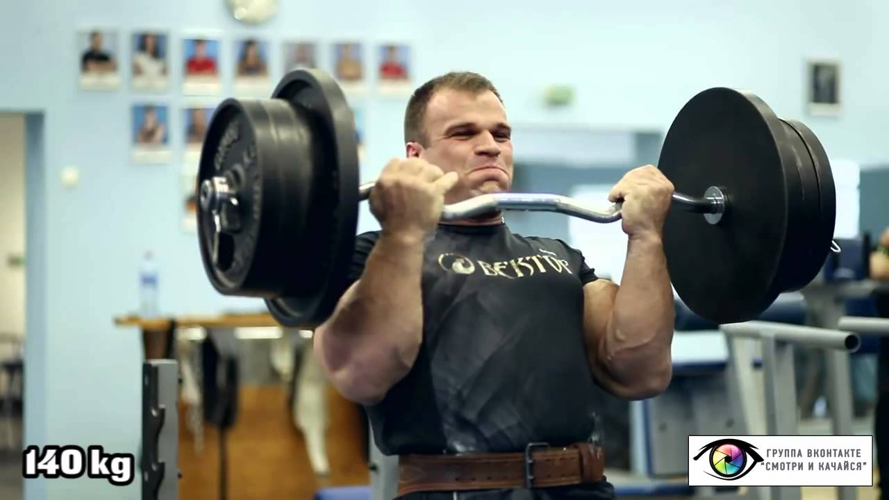 Подъём штанги на бицепс стоя | strong life