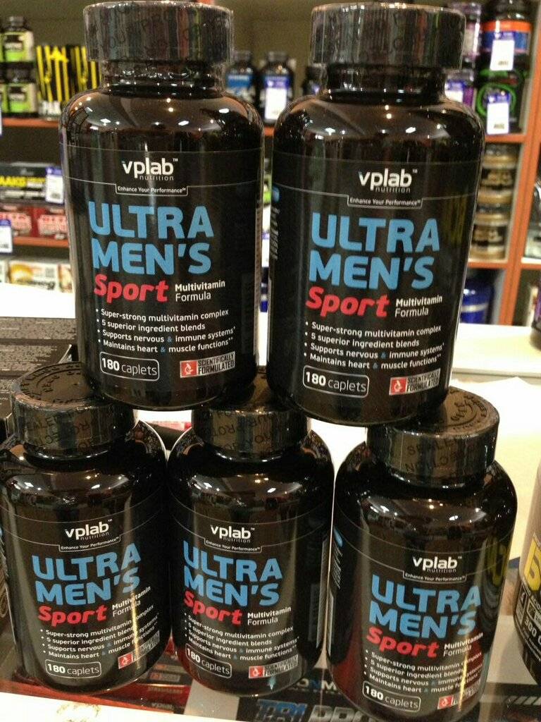 Ultra men's sport multivitamin formula 180 табл (vp laboratory)