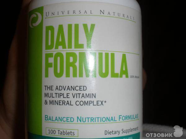 Daily formula от universal nutrition: как принимать, состав