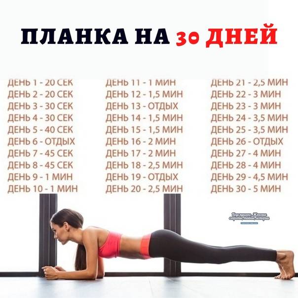 Топ-50 упражнений для живота: фото + план на 5 дней