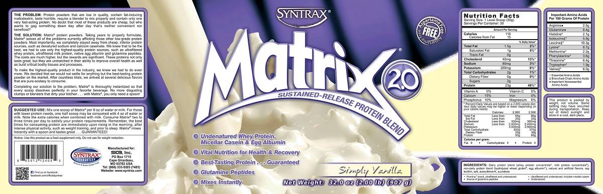 Matrix 5.0 от syntrax: отзывы, состав и как принимать протеин