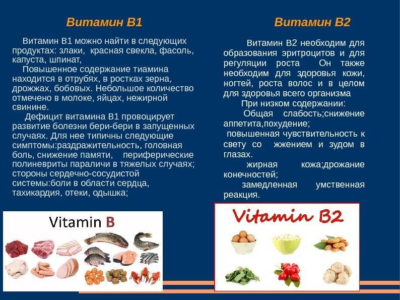 Витамин в1 (тиамин): в каких продуктах содержится?