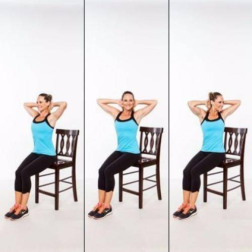 Упражнение 17 подъем со стула