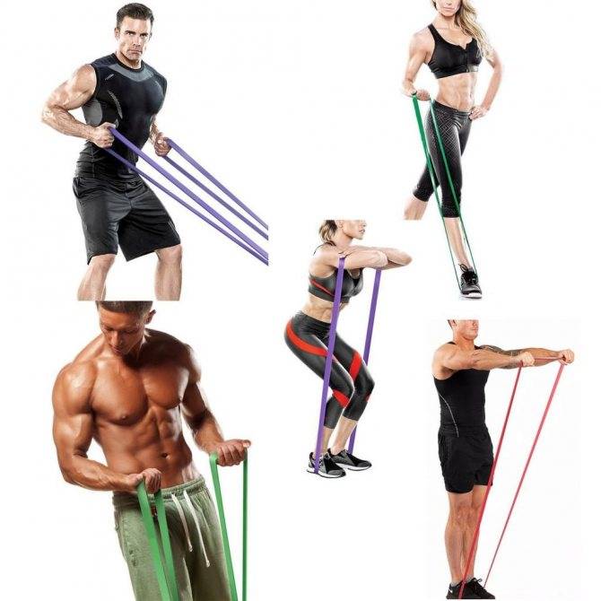 Резиновый эспандер и спортивный жгут - упражнения и тренировки