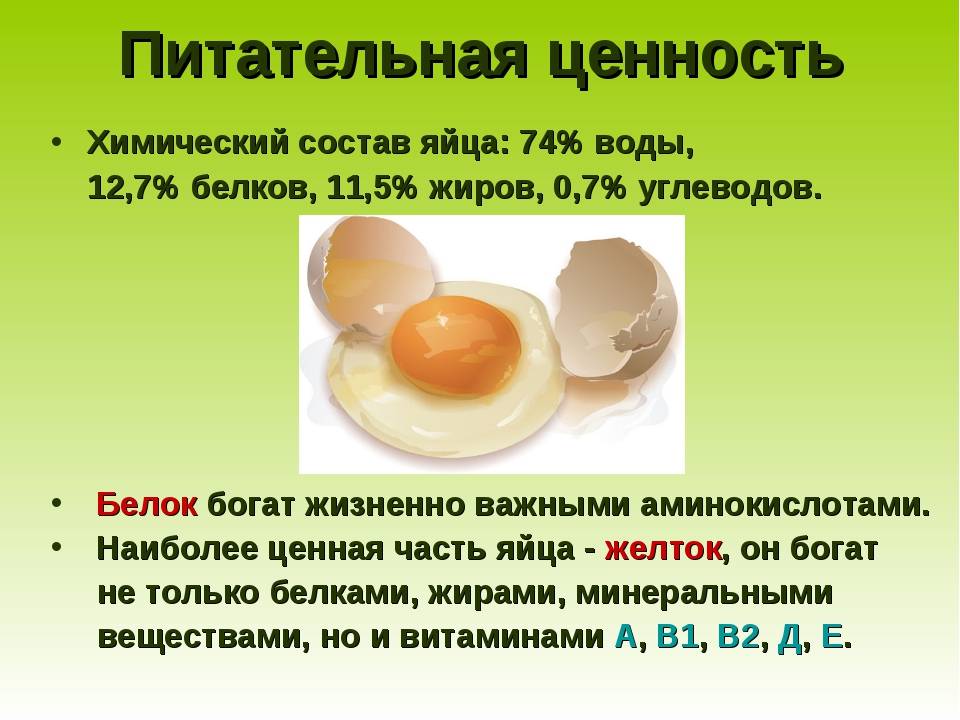 Польза и вред куриных яиц: калорийность и вес