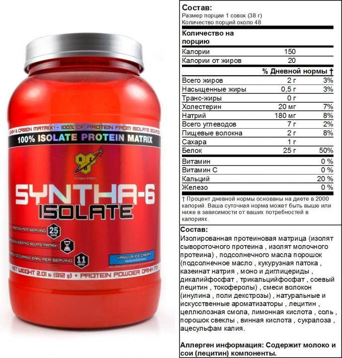 Syntha-6 isolate — купить в москве в магазине спортивного питания pitprofi.ru