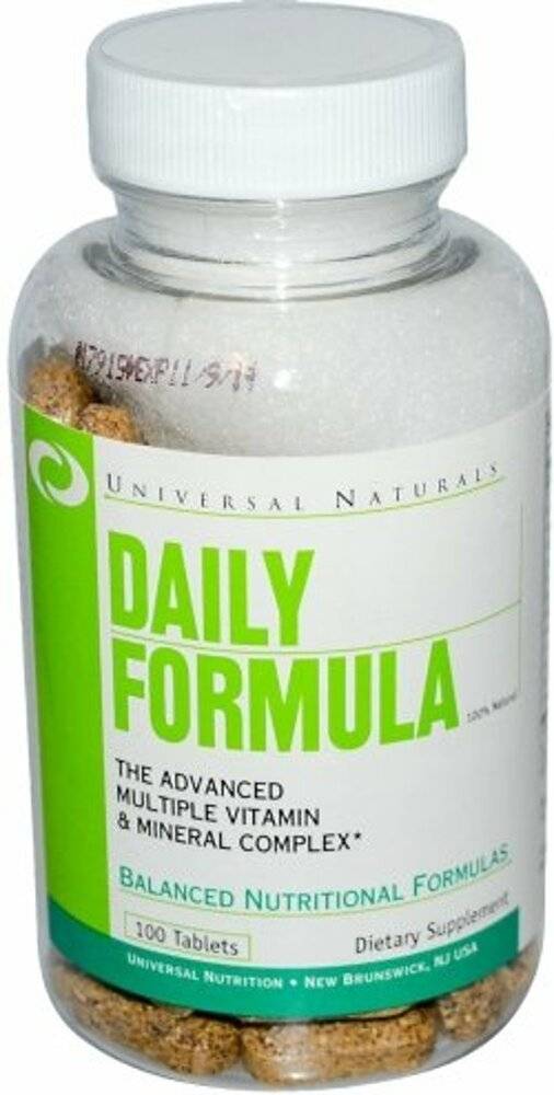 Daily formula от universal nutrition- состав добавки, инструкция по применению