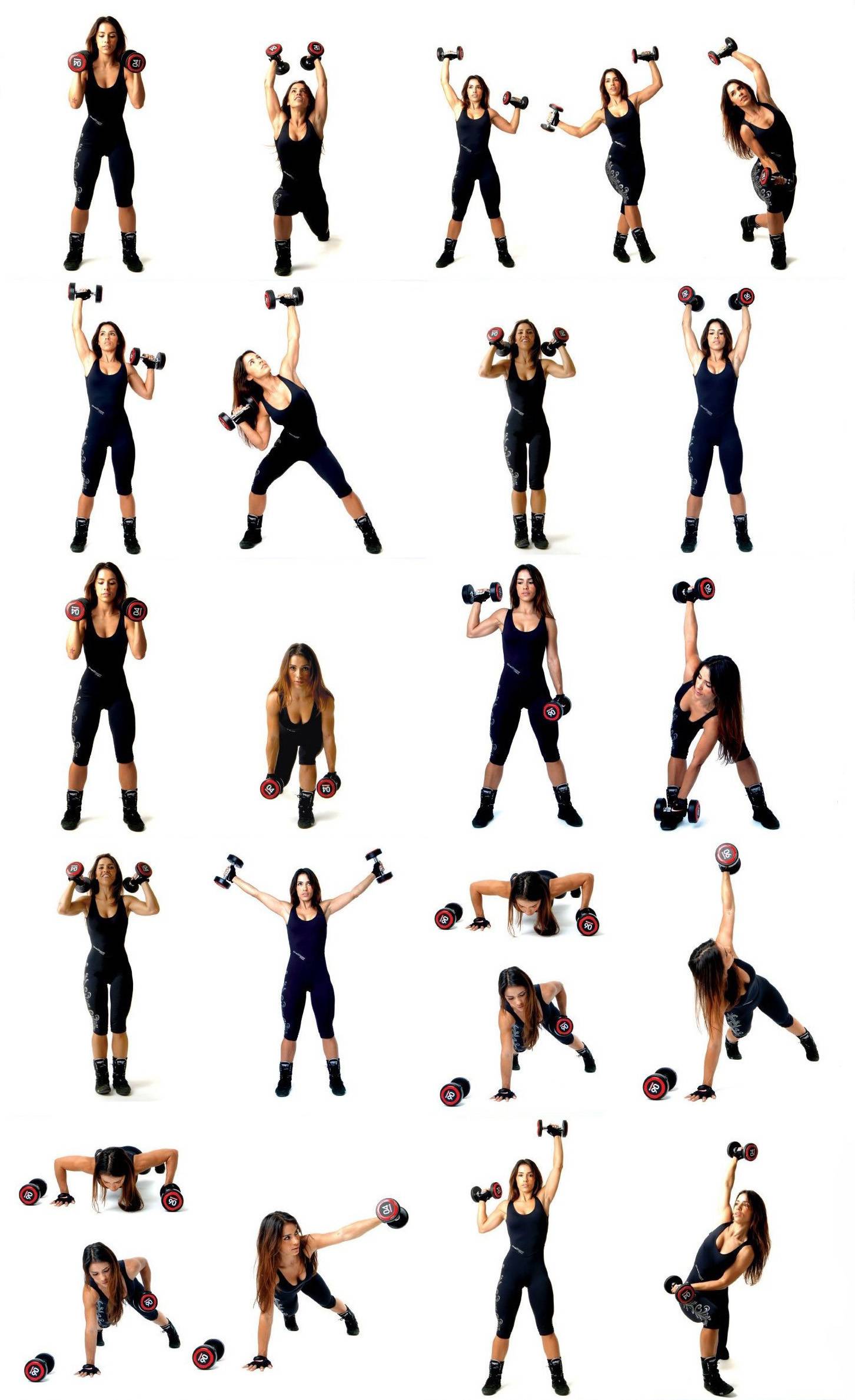 Упражнения с гантелями в домашних условиях для мужчин и женщин: курс базовых упражнений на все группы мышц (100 фото инструкций)