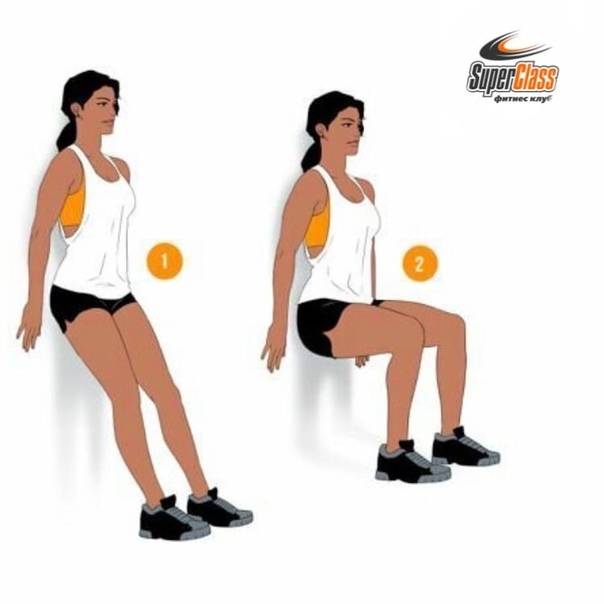 «стульчик» у стены: чем полезно упражнение и как его выполнять