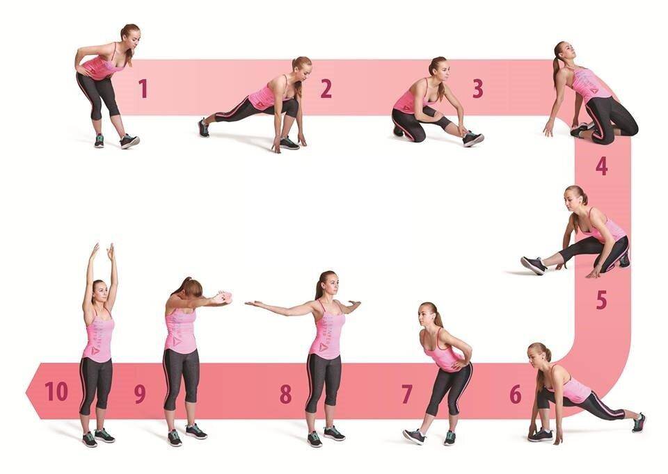 Комплекс упражнений для разминки перед тренировкой