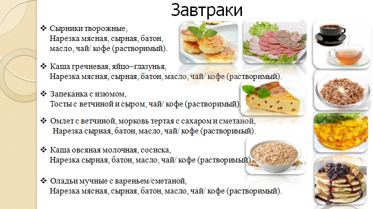 Простые пп-рецепты  для похудения: меню и таблица продуктов