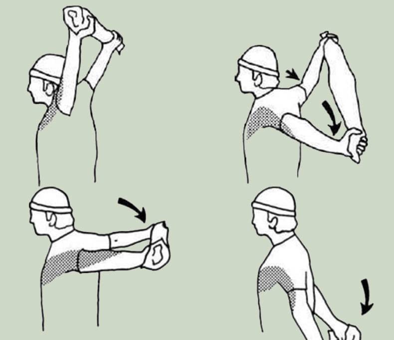 Растяжка мышц рук и плечевого пояса – комплекс упражнений