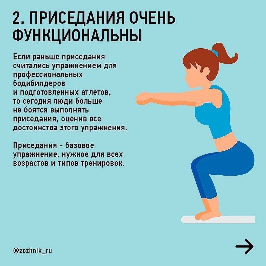 Приседания: 12 лучших вариантов на все случаи жизни