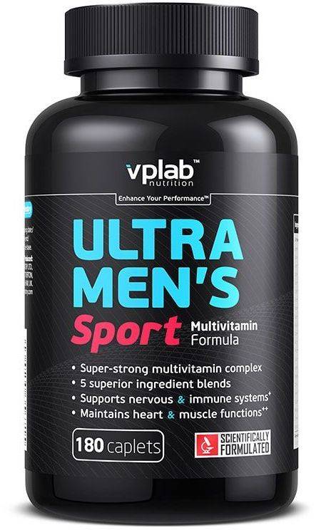 Ultra men's sport multivitamin formula 180 табл (vp laboratory) купить в москве по низкой цене – магазин спортивного питания pitprofi
