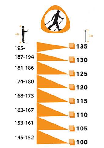 Как подобрать палки для скандинавской ходьбы по росту (по таблице)