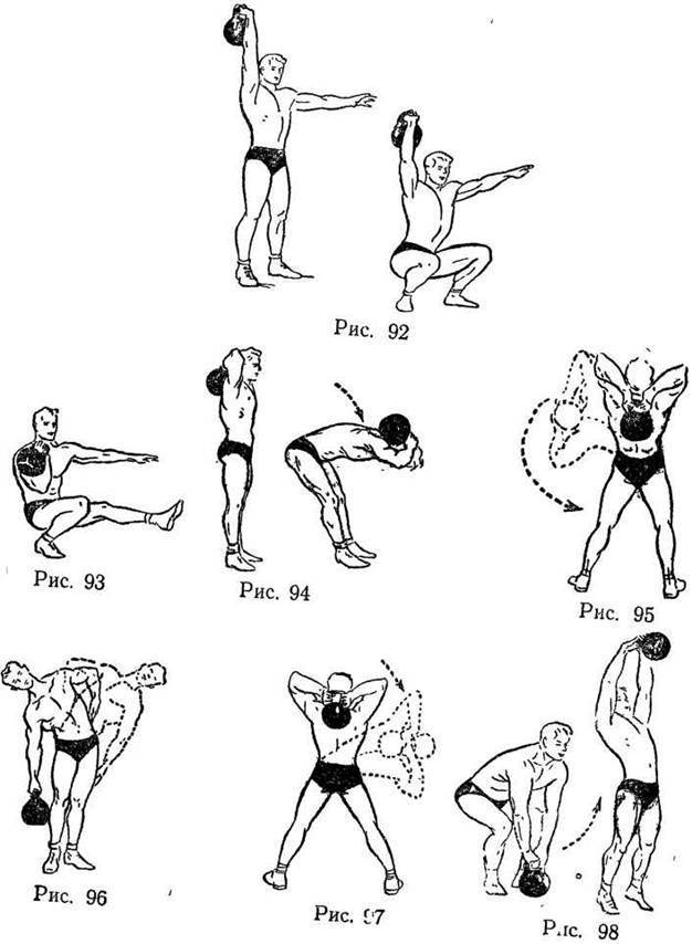 Упражнения с гирей: правильная техника выполнения, программа тренировок в домашних условиях и зале