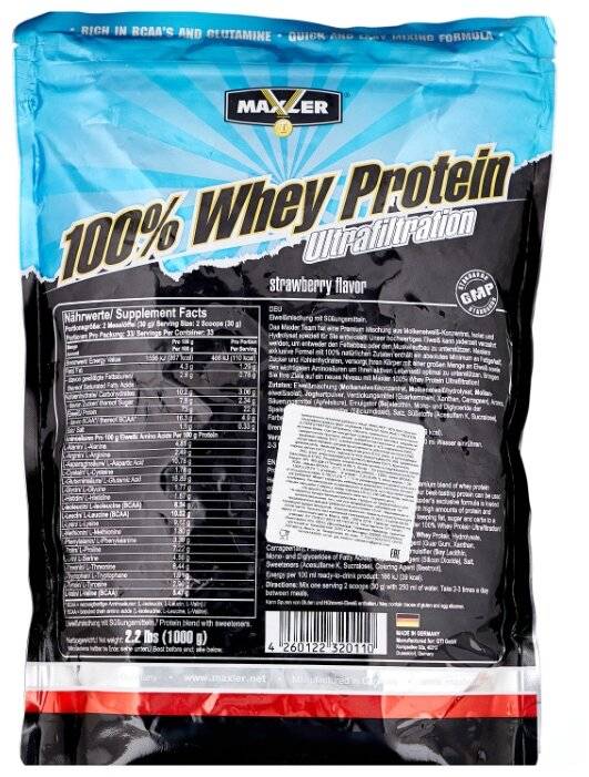 Протеин ultrafiltration whey protein 1000 гр - 2,2lb (maxler) пакет — купить в москве в магазине pitprofi.ru