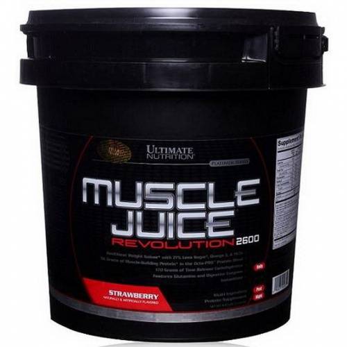 Гейнер muscle juice revolution 2600 5040 гр - 11lb (ultimate nutrition) купить в москве от интернет-магазина pitprofi.ru