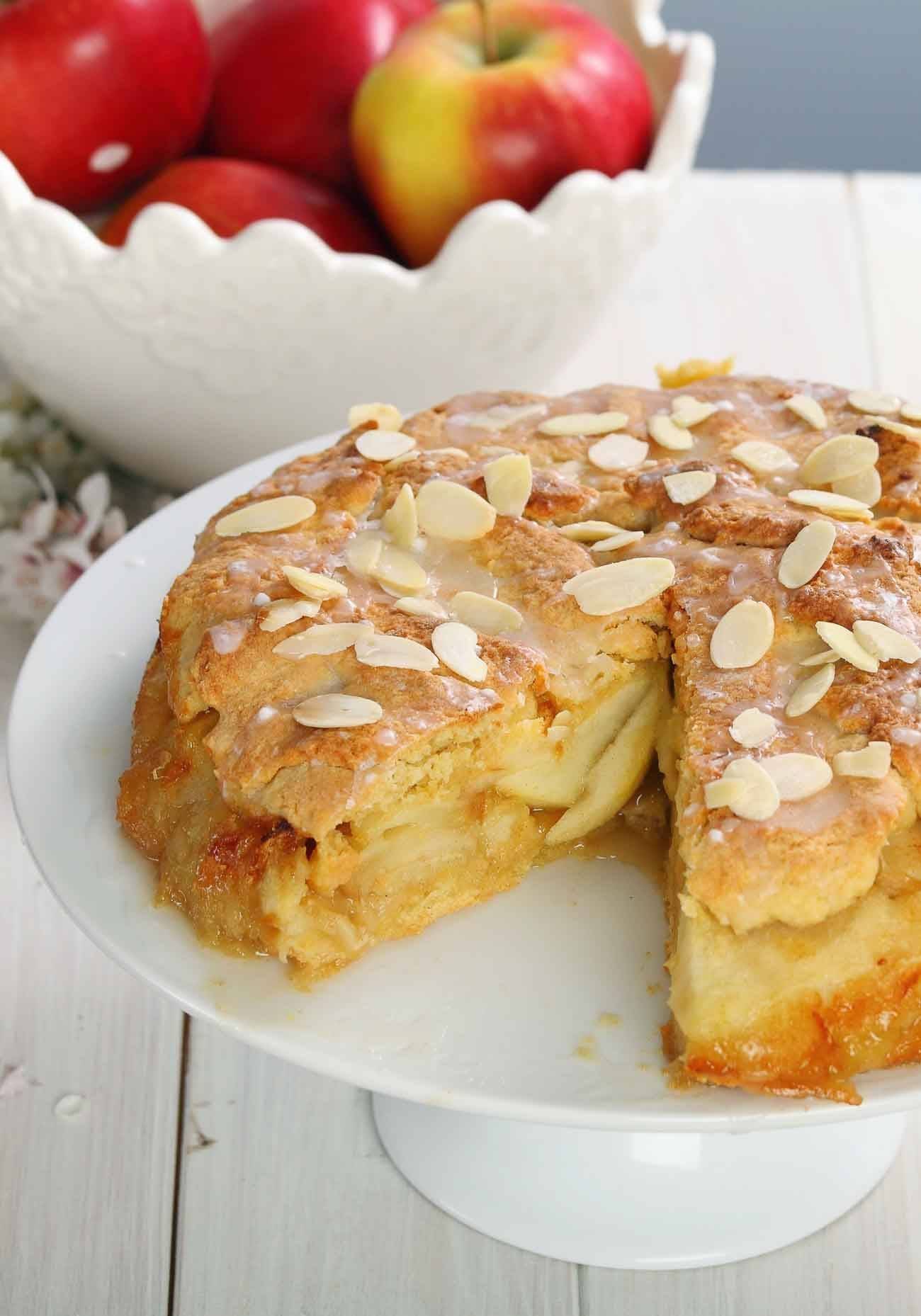 Диетический яблочный пирог - лучшие пошаговые рецепты