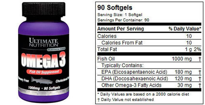 Omega 3 от ultimate nutrition: как принимать, состав и отзывы