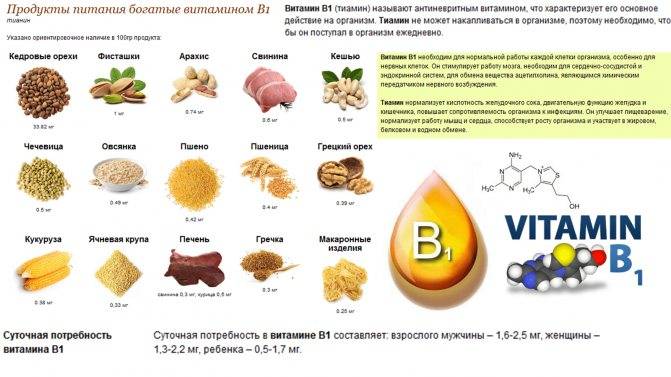 Тиамин (витамин b1): инструкция по применению, для чего принимать и последствия дефицита
