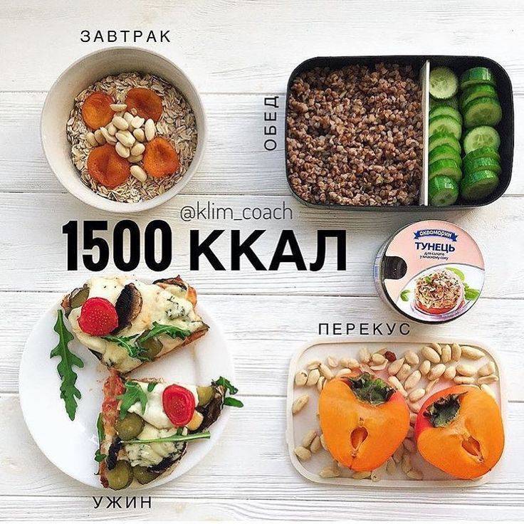 Вкусное меню для похудения на 1500 калорий в день для тех, кто не успевает готовить