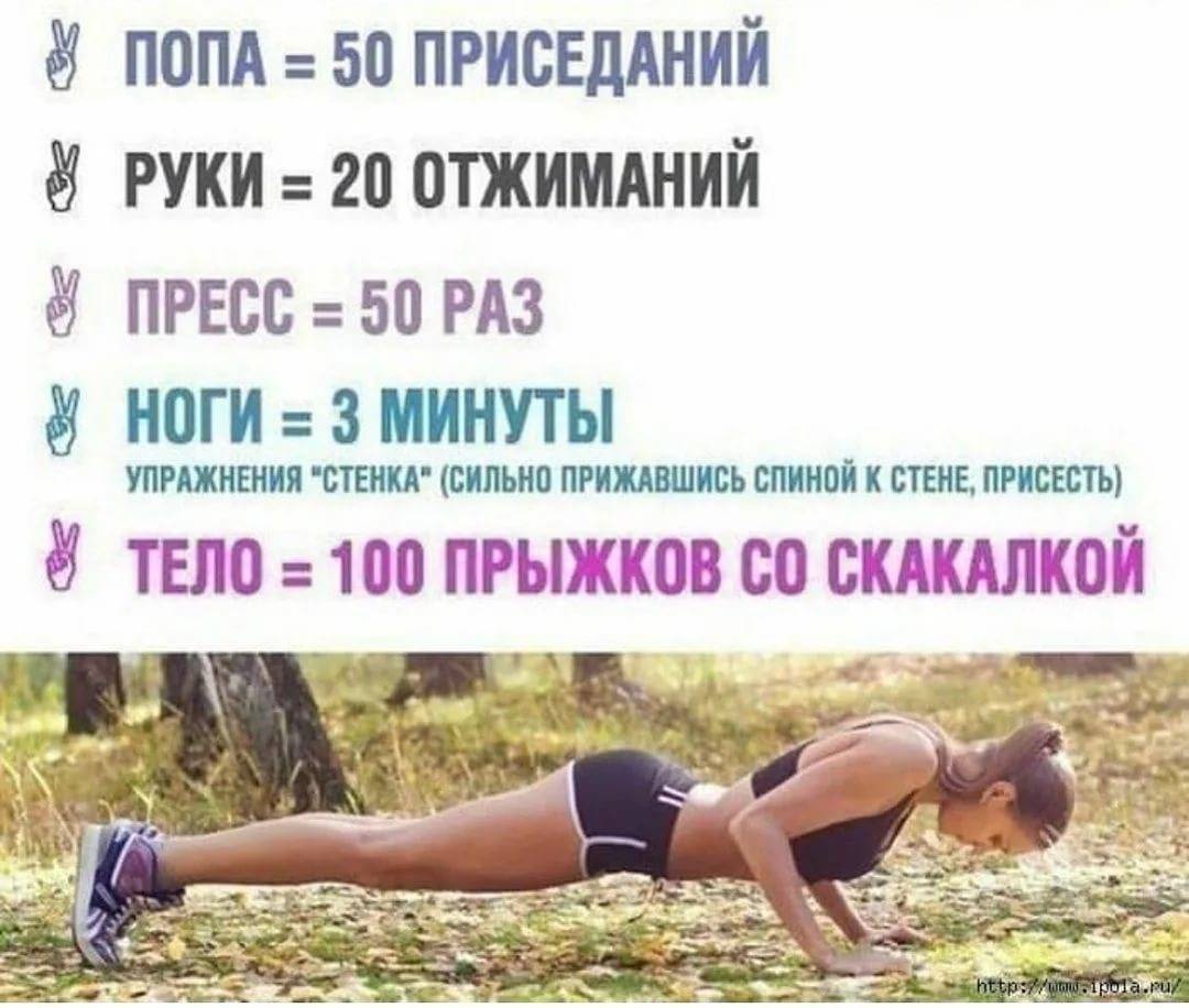 План похудения за месяц