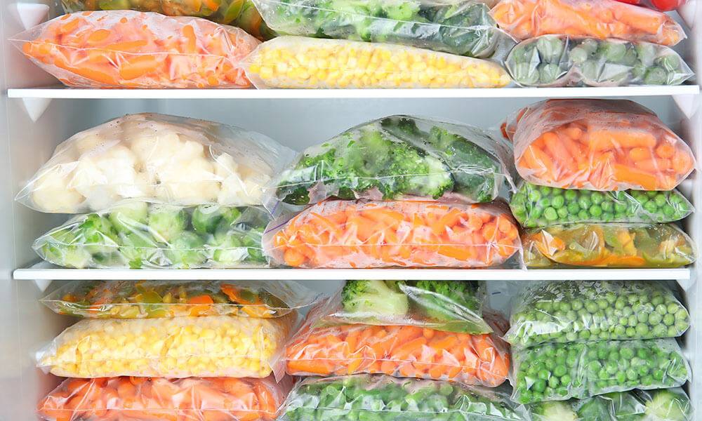 Сколько можно хранить замороженные овощи в морозилке