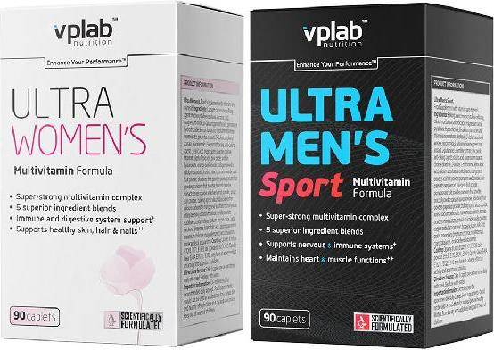 Vplab ultra men's sport multivitamin formula: состав, свойства, цена