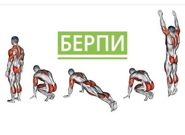 Берпи - что это за упражнение и как правильно его делать? - tony.ru