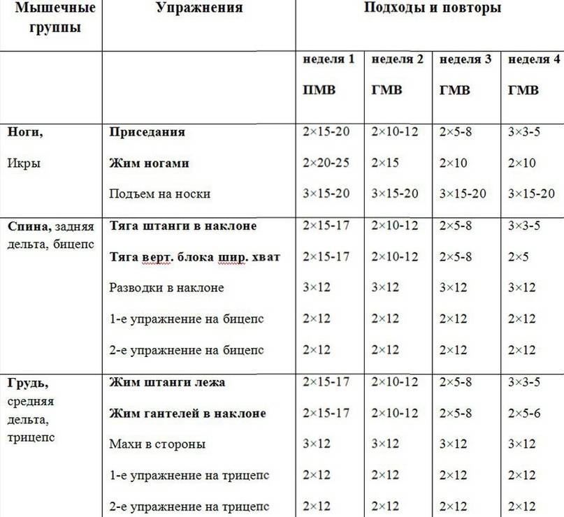 Режимы выполнения силовых упражнений. План тренировок по группам мышц. План тренировок в тренажерном зале. Программа тренировок на группы мышц. Таблица для силовых тренировок.