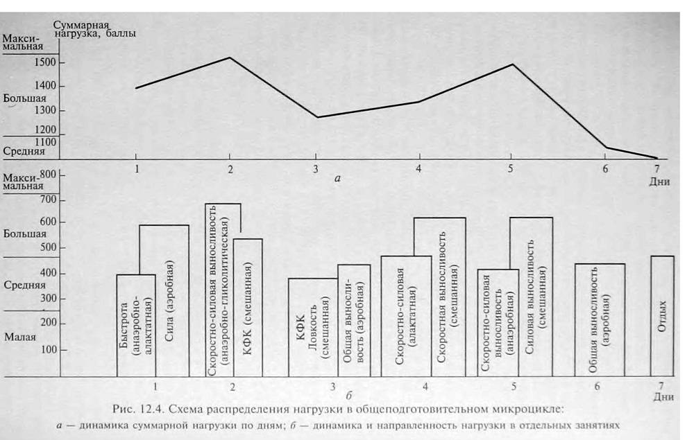 Схема построения физических занятий