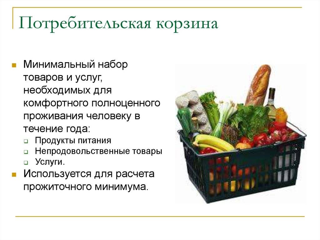 Потребительская корзина россиянина. стоимость потребительской корзины в москве. что входит в потребительскую корзину