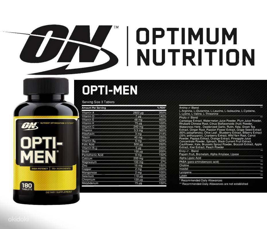 Витамины опти мен (opti-men) — лучший витаминный комплекс для мужчин