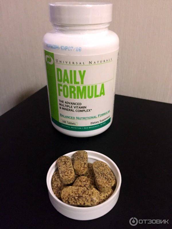 Daily formula от universal nutrition- состав добавки, инструкция по применению