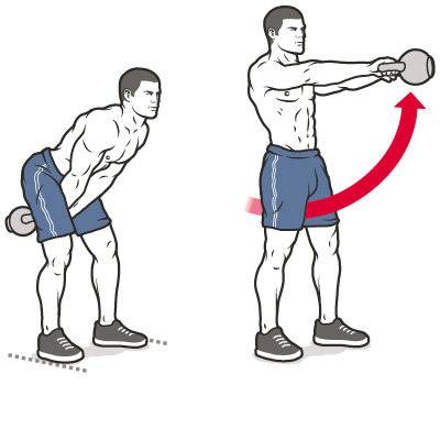 12 упражнений с гирей 16 кг для всех групп мышц
