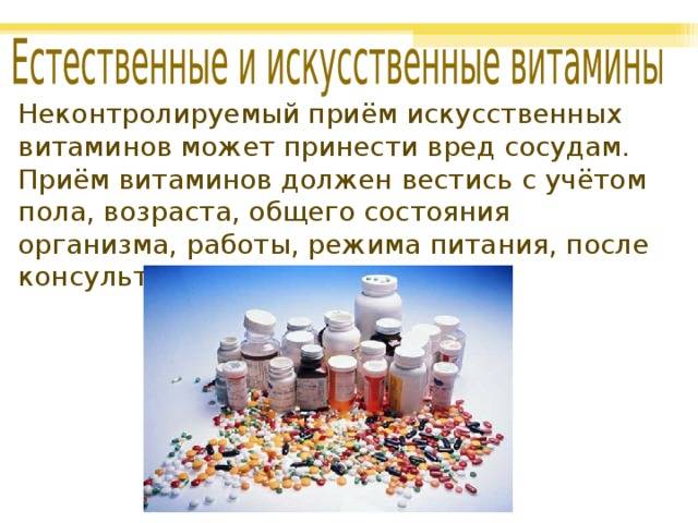 Синтетические витамины — статьи и полезные материалы от narmed.ru