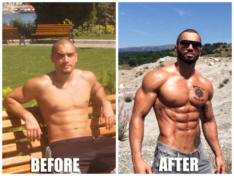 Lazar Angelov до и после