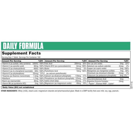 Daily formula от universal nutrition