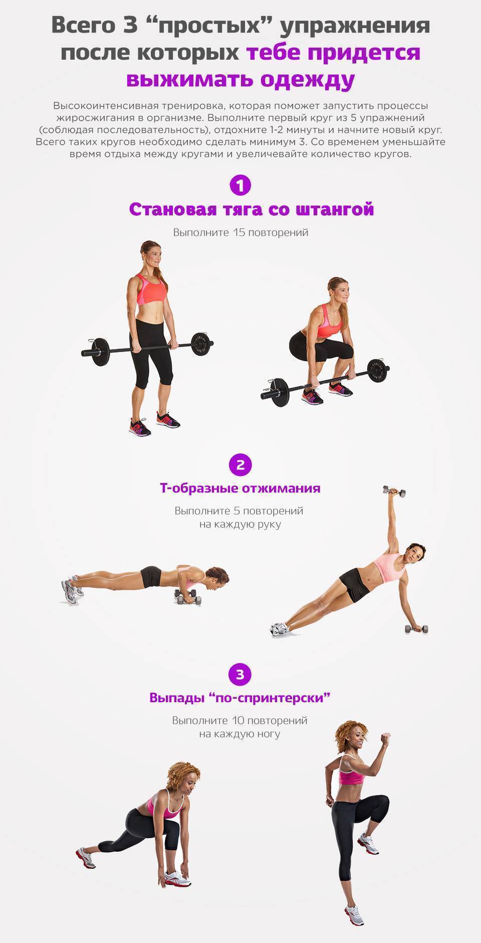 Комплекс упражнений для женщин в тренажерном зале: план тренировки - tony.ru