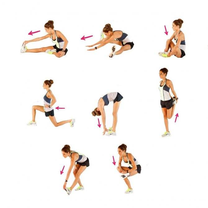 Растяжка мышц после тренировки, упражнения для растяжки всех групп мышц