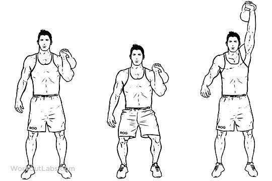 9 эффективных упражнений с гирей на все тело для тренировки рук, спины, пресса и плечевого пояса